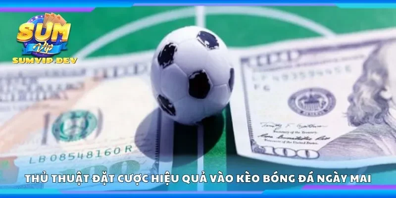 Thủ thuật đặt cược hiệu quả vào kèo bóng đá ngày mai