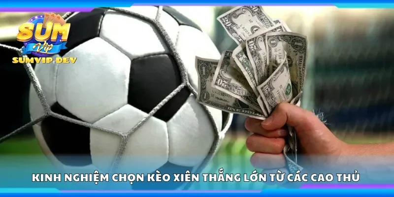 Kinh nghiệm chọn kèo xiên thắng lớn từ các cao thủ cá cược