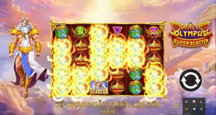 Chiến thuật chơi nổ hũ liền tay trong Gate of Olympus Super Scatter
