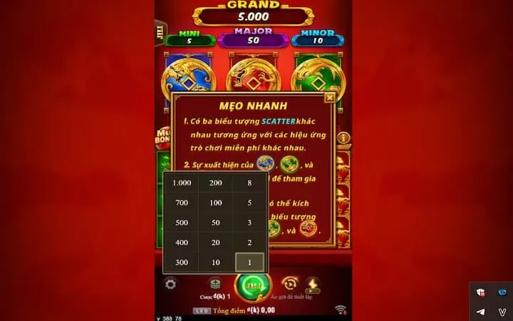 Mẹo chơi 3 coin treasures giúp săn thưởng lớn